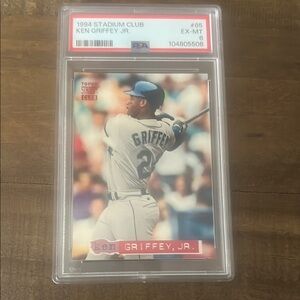 Graded (PSA), 1994 Topps Stadium Club Ken Griffey Jr. Baseball Card!